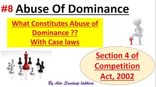 Abuse of Dominance  Section 4  Competition Act 2002 competitionlaw [upl. by Morley]