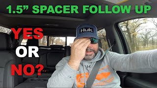 15quot Wheel Spacers Review  Follow Up Video  Yes or No [upl. by Aisatsan]