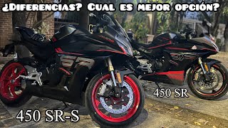 Diferencias entre la CFMOTO 450 SR y 450SRS  cual debes comprar [upl. by Vera]