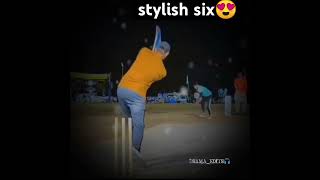 Usama ali ka stylish 6 cricketshots trending cricket shortvideo [upl. by Bjorn]