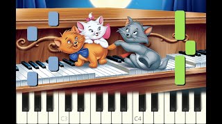 piano tutorial quotSCALES AND ARPEGGIOSquot from The Aristocats Disney with free sheet music [upl. by Lorrimor]