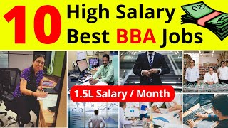 Top 10 High Salary BBA Jobs amp Course Details In Hindi  Best BBA Courses  Best BBA Jobs [upl. by Borroff]