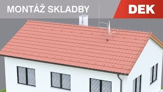 VNĚJŠÍ OCHRANA PŘED BLESKEM NA ŠIKMÉ STŘEŠE Hromosvod [upl. by Aieken167]