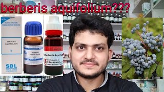 Berberis aquifoliumHomeopathic medicine for acne pimples pigmentation fairness [upl. by Herzen]