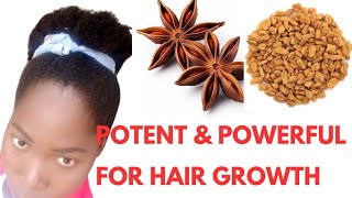 Hair growth secretsHow I grow my hair with fenugreek and star anise Very effective for hair growth [upl. by Campy]