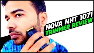 NOVA NHT 1071 Trimmer Review  Hair and Beard Trimmer For Men  Hindi [upl. by Frick764]