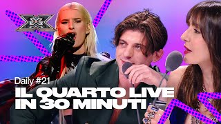 Riassunto del quarto Live Show  Daily 21 X Factor 2022 [upl. by Riggall484]