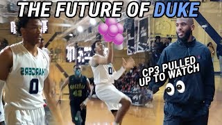 CP3 Watches Duke Commit Wendell Moore SHOW OUT Games Gets INTENSE amp Goes Down To The Wire [upl. by Annatnom]