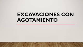 Excavaciones con Agotamiento [upl. by Capp]