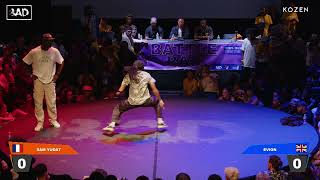 SAM YUDAT vs EVION  Battle BAD 2023  HIPHOP Top 8 [upl. by Anerual]