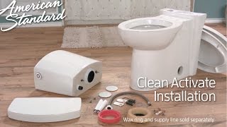 Touchless Toilet Install Clean ActiVate Toilet by American Standard [upl. by Kip749]