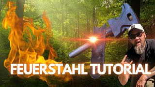 01 Feuerstahl richtig benutzen lernen Turorial  How to use firesteel  LEVEL  EASY BASICS [upl. by Sergius184]