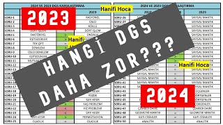 TEK TEK SORULARA BAKTIM  2024 VS 2023 DGS KIYASLAMASI HANGİ DGS DAHA ZOR [upl. by Ydoc]