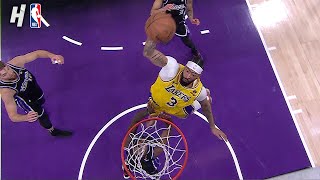 Anthony Davis couldnt finish the AlleyOop amp gets blocked by Sabonis 🤕 [upl. by Abdul]