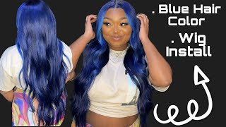 Blue Hair Color 💙  BEST 613 WIG 🔥  CurlyMe Hair [upl. by Sydney351]