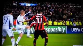 PHILIPPE MEXES AMAZING GOAL VS ANDERLECHT Anderlecht 1  3 AC Milan [upl. by Ecilayram]