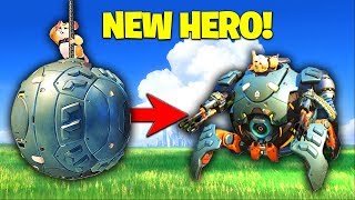 Muselk Plays The NEW HERO WRECKING BALL Overwatch [upl. by Llertnauq]