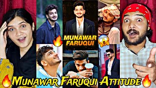 Munawar Faruqui Full Attitude Videos In Bigg Boss 17 REACTION 😈🔥  Munawar Faruqui Angry Moments [upl. by Ayenat474]