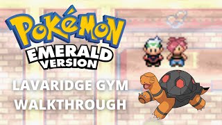 Pokemon Emerald Flannerys Gym Puzzle Walkthrough  Lavaridge Gym Guide [upl. by Blynn]