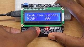 Arduino LCD Shield Keypads demo [upl. by Serafina]