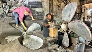 How a Powerful Ship Propeller Manufacturingthe Amazing Process Of Making Forge Ship Propeller [upl. by Angelle390]