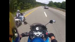 Suzuki gsx650f wheelie [upl. by Adnirb]