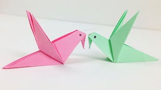 Origami Birds  How to Make a Cute Origami Paper Bird  An Origami Bird for Beginners Easy Tutorial [upl. by Bugbee752]