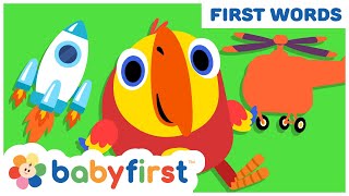 Toddler Learning Video  Color Crew amp Larry Surprise Eggs  Vehicles for Kids amp More  BabyFirstTV [upl. by Ait]