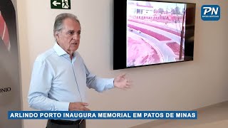 Arlindo Porto inaugura o próprio memorial em Patos de Minas [upl. by Nehemiah]