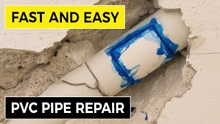 A Fast and Easy PVC Pipe Repair Low Pressure Line 🧰 [upl. by Nylac]