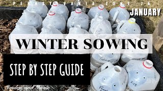 Winter Sowing Step by Step Guide January Gardening [upl. by Hewart83]