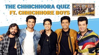 The Chichora Quiz Ft Sushant Varun Naveen Tushar amp Saharsh  Chhichhore [upl. by Sylirama456]