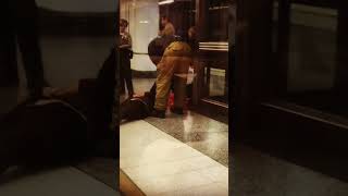 drunk guy passed out on subway part 2 music rap artist hiphop [upl. by Wendall]