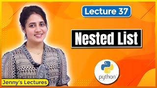 Nested List in Python  Python Tutorials for Beginners lec37 [upl. by Job505]