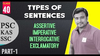 Types of sentences  Declarative Imperative Interrogative amp Exclamatory I By Jafar Sadik [upl. by Conte]