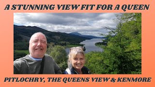 Visiting Pitlochry The Queens view amp Kenmore on Loch Tay Scotland [upl. by Cadmar]