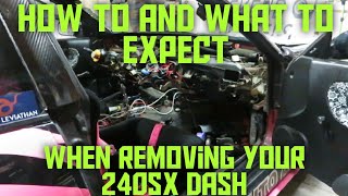 How to remove and start repair on your 240sx dash [upl. by Llednahc]