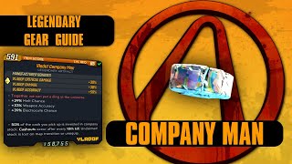 Borderlands 3 quotCompany Manquot Legendary Gear Guide [upl. by Anairo]