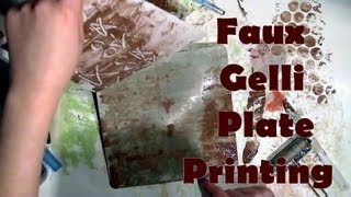 Faux Gel Printing with a Craft Mat [upl. by Sharlene]