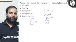 Amine that cannot be prepared by Gabrielphthalimide synthesis is [upl. by Darken]