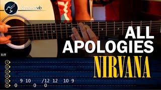 Cómo tocar quotAll Apologiesquot de Nirvana en guitarra Acústica HD Tutorial  Christianvib [upl. by Eelsha]