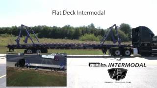 Prime Inc Flat Deck Intermodal with aerial [upl. by Sallie332]