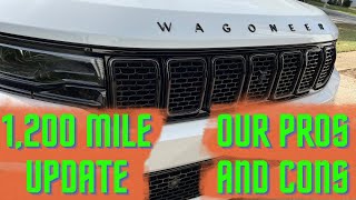 2022 Jeep Wagoneer Carbide  1200 Miles  Pros and Cons [upl. by Inanak943]