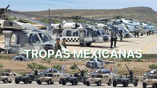 Impresionante concentración de tropas mexicanas en Chihuahua [upl. by Chapin]