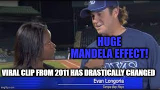 The Mandela Effect Has Drastically Changed the Viral Evan Longoria baseball Clip from 2011 VV  402 [upl. by Kristo]