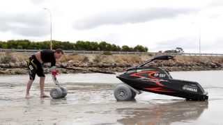 Jet Hitch  Transporting Launching and Retrieving You Standup Jetski With No Trailer [upl. by Apoor]