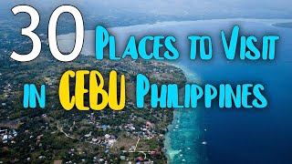 30 TOURIST ATTRACTIONS IN CEBU  Cebu Philippines Best Places To Visit [upl. by Halden]