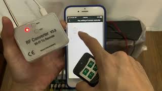 Auto Gate RF WiFi Converter Paring for Safemate App [upl. by Beitris]