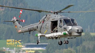 Westland WG13 Lynx Mk88 German NAVY 8315 arrival Airpower 2024 AirShow Zeltweg Air Base LOXZ [upl. by Zitella]