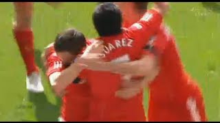 FA Cup Semi Final Suarez Goal vs Everton 11 14412 HD [upl. by Ferrigno]